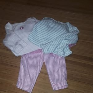 Two outfits and two shirts